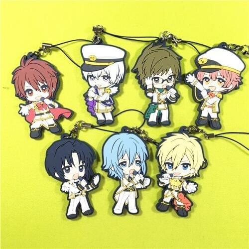 Idolish7 Anime keychain IZUMI IORI YAMATO NIKAIDO SOGO NAGI TAMAKI Gaku Mitsuki OSAKA Rubber strap/mobile phone charms D174