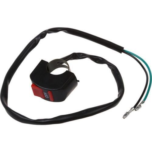 Handlebar Motorcycle Accident Hazard Double Flash Light Switch ON/OFF Button
