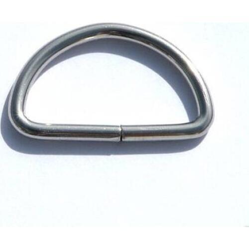 Dee Ring 1 inch (25mm) Nickel plated 30 each