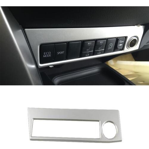 For Toyota RAV4 2016 2017 2018 Cigarette lighter cover decoration chromium styling ABS interior mouldings products Accessories