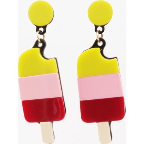F.J4Z New Drop Earrings Fashion Stylish Candy Color Acrylic Ice Cream Women Earrings for Party Bijoux