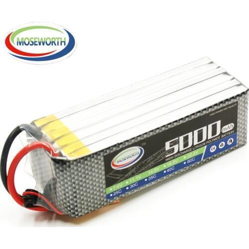 New Battery 6S 22.2V 5000mAh 40C RC LiPo Battery For RC Airplane Drone Quadcopter Car 6S RC Toys Batteries 22.2V LiPo AKKU