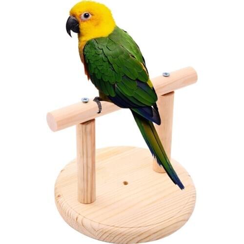 Portable Bird Training Perch Birdcage Stand for Small Birds Parrots Decor Parrot Playstand Playground Fits Concures Parakeets