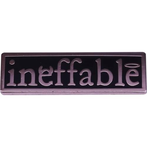 Good Omens inspired ineffable Lapel pin cool aesthetic Jewelry