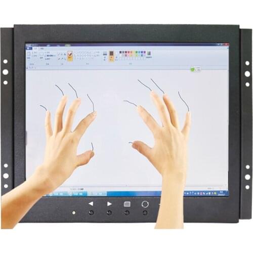 Resistive/Capacitive Touch Monitor 9.7 Inch 10 Inch Open Frame Metal Case VGA HDMI Embedded Computer Monitor