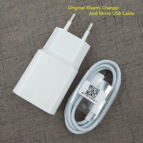 Xiaomi USB Charger EU plug adapter 5V2A Original Travel Charging Micro usb cable For Redmi 7 7A 6 6A 5A 4A 4X note 6 pro/A2 lite