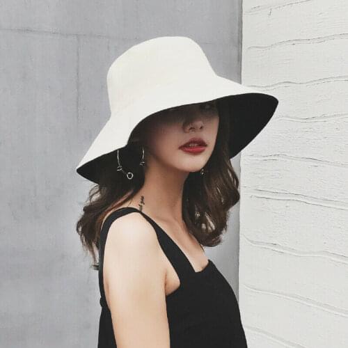 Unisex Men Women Hat Fedora Trilby Wide Brim Straw Cap Summer Beach Sun Panama bucket hat