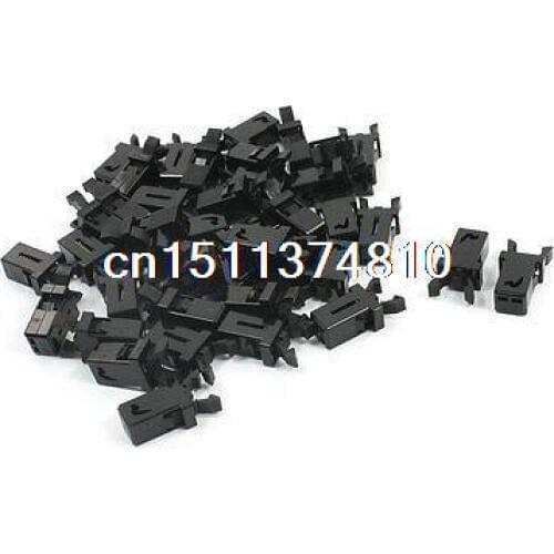 Replacement Panel Mount Black Plastic RC Toy Plane Door Lock Switch 40 Pcs