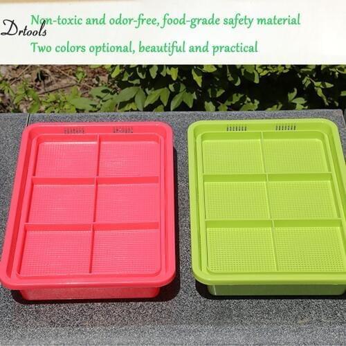 Hydroponics Seed Germination Tray Seedling Tray Sprout Plate Grow Nursery Pots Tray Vegetable Seedling Pot Plastic Nursery Tray