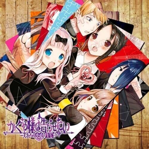 10 PCS/LOT Anime Kaguya-sama: Love is War Poster Stickers Toy Kaguya sama Yuu Chika Miyuki Miko Manga Wall Picture size 42x29CM