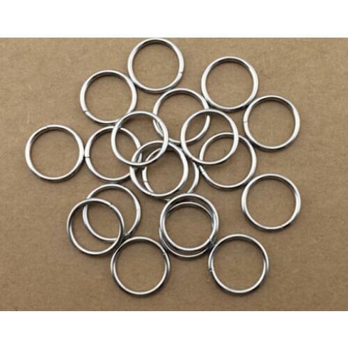 1000 pcs/pack) Wholesale 1.58 x 12.1mm Silver iron Circle Metal buckles Clothing ring DIY Craft materials
