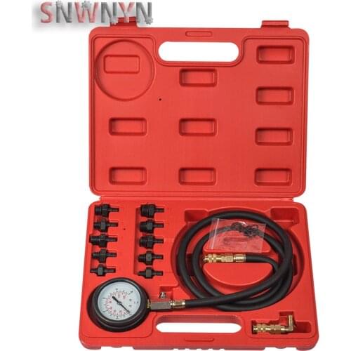 12pcs/set Engine Oil Pressure Test Kit Tester Low Oil Warning Devices Car Garage Tool TU-12