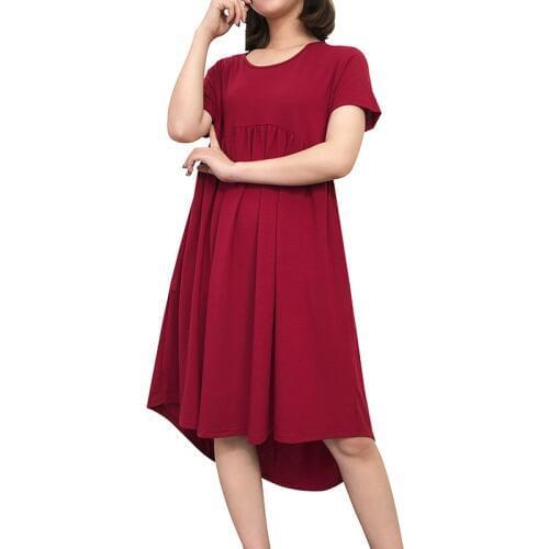 9 colour solid Maternity Dresses Wear Clothes For Pregnant Women Loose pregnancy dress clothing S-3XL Dresses for a photo shoot