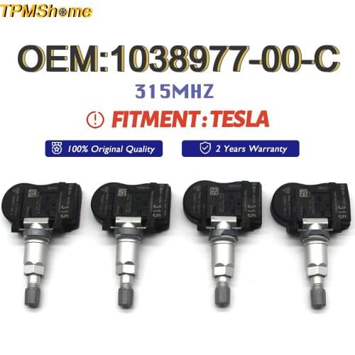 Car TPMS Sensor 1038977-00-C Tire Pressure Monitoring System 315MHz FOR TESLA OEM-Grade 108977-00-B Tyre Air Monitor Sensor