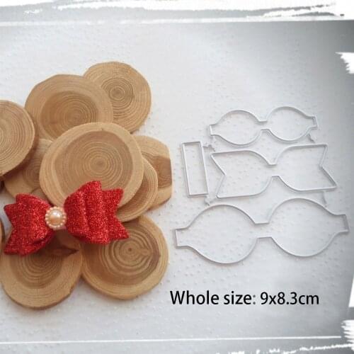 Bowknot Bow Metal Cutting Dies Scrapbooking Stencils Template for Album DIY Paper Cards Hair Ornaments Craft Embossing Die Cuts
