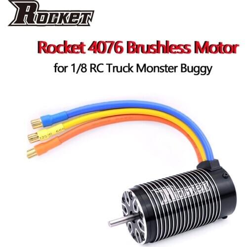 Rocket 4076 2250KV 2200KV 1700KV Sensorless Brushless Motor for 1/8 TRAXXAS HPI RC Car Truck