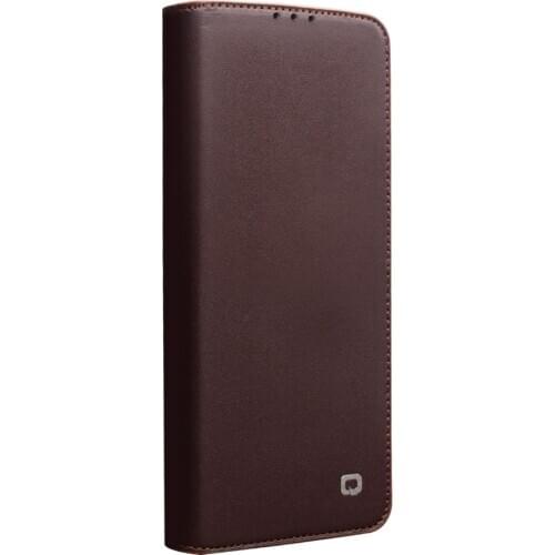 QIALINO Business Style Card Slots Phone Cover for Huawei Ascend P40 Luxury Genuine Leather Wallet Flip Case for Huawei P40 Pro