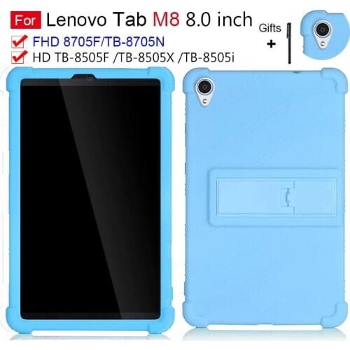 Child Kickstand case For Lenovo TAB M8 FHD TB-8705F TB-8705N Tablet case For Lenovo Tab M8 HD B-8505F/X/i Silicone Stand Cove