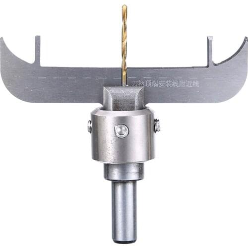 DIY Wooden Bracelet Tool Kit Round Rings Bracelet Maker Router Drill Bit Milling Cutter 68x86x20mm Blade + Handle + Drill Bits