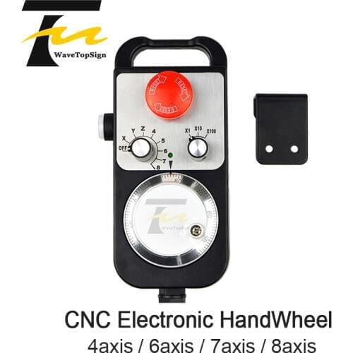 CNC Pulse Generator 4/6 Axis MPG Pendant Handwheel for FAGOR GSK Siemens MITSUBISHI FANUC System 5V manual pulse generator