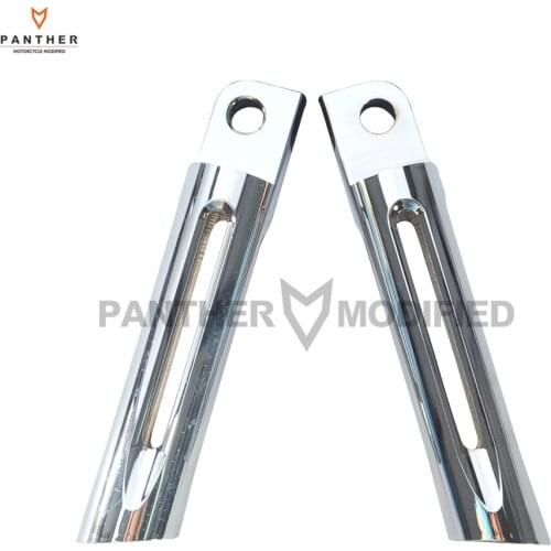 Chrome CNC Aluminum Motorcycle Footrest Foot Pegs Moto Foot Rest case for Harley Davidson Dyna Male Mount-style