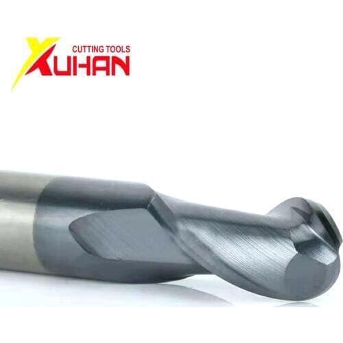 Ball nose end mill 2 flutes R0.5-R6.0 cnc end milling cutter for metal face and slot machining hrc50 coated end mills