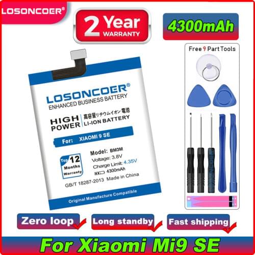 LOSONCOER Xiaomi Mi 9 Phone Batteries