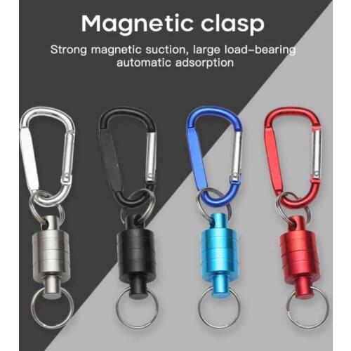 Portable Tool Strong Magnetic Carabiner New Portable Outdoor Fishing Mountaineering Release Lanyard Strong Train Release Buckle