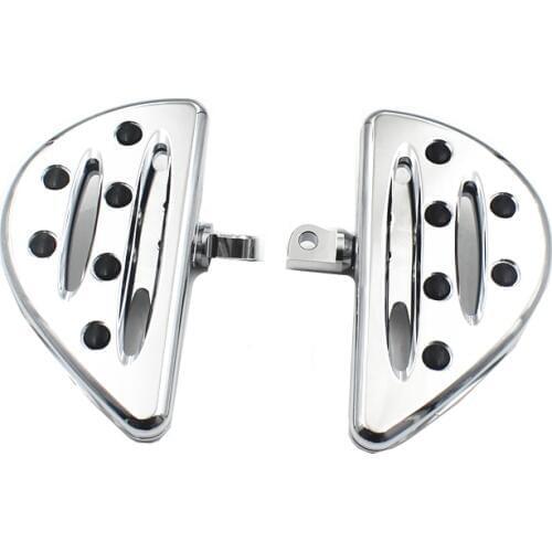 Motorcycle Chrome CNC Rear Passenger Floorboards Footrest Foot Pegs Pedal For Harley Dyna Electra Glide Sportster 1200 883