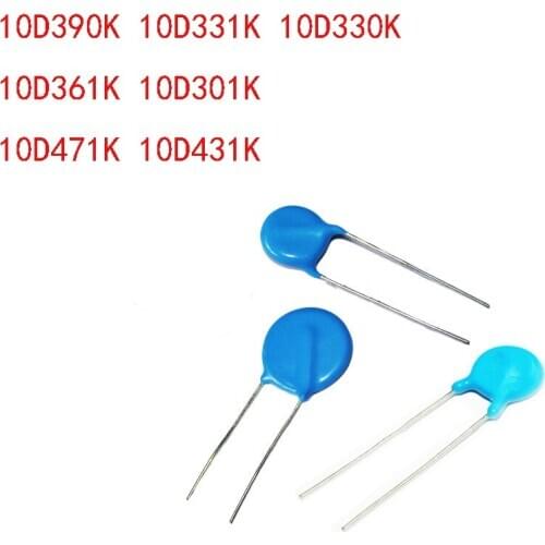 New 10D390K 10D331K 10D330K 10D361K 10D301K 10D471K 10D-431K 10D431K 10MM pcs/lot