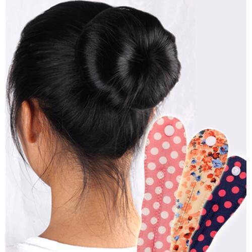Korean Fashion Wild Button Cloth Dish Meatball Head Hair Bud Head Buckle Belt Sleeve Lovely Floral Sponge Hair Stick Hair Tools