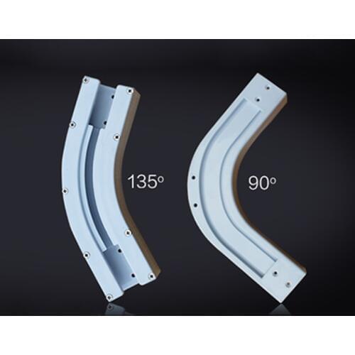 High Quality Dooya 90/135 degree U Type and L Type Window Electric Curtain Track Rail Joint Bracket Connector