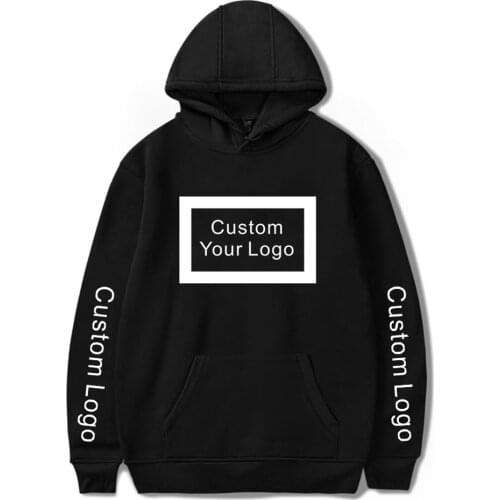 WAMNI Hoodies Men Woman Customized logo Print wholesale Sweatshirts Cotton Hooded Unisex Logo Streetwear Drop Shipping