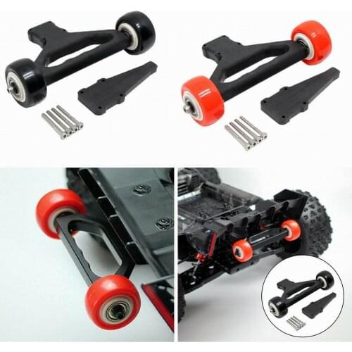 1 Set Nylon Double Wheel Wheelie Raise Head Bar for 1/5 ARRMA 8s KRATON/OUTCAST RC Car Update Parts