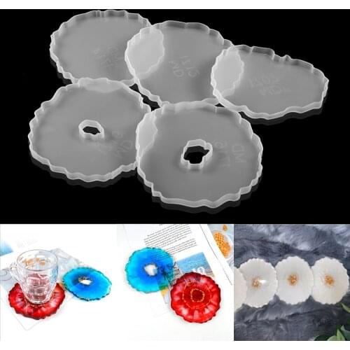 1pcs Large Table Decoration Silicone Molds UV Epoxy Resin Mould Multi-standard Cup Mat Mold For DIY Crafts Supplies Resin Mold