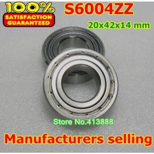 1pcs) SUS440C environmental corrosion resistant stainless steel deep groove ball bearings S6004ZZ 20*42*12 mm