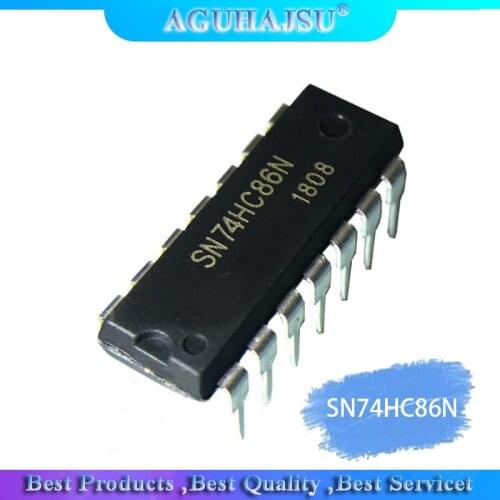 10PCS SN74HC86N DIP14 SN74HC86 DIP 74HC86N 74HC86 new and original IC 2 input four or different gate