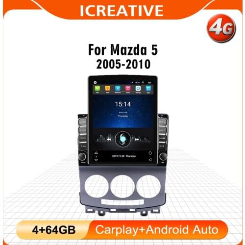 2.5D 9.7" Tesla screen Car Multimedia player Auto GPS Navigator WIFI For Old Mazda5 2005-2010