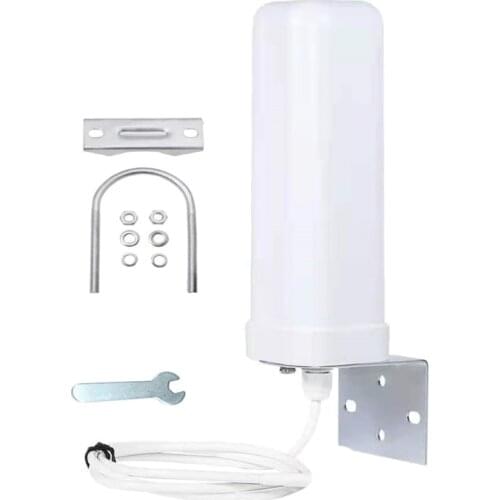 4G LTE External Barrel Antenna with Dual SMA Male Connector Coaxial Cable 12dBi Omni Antenna for Wireless Wi-Fi Router