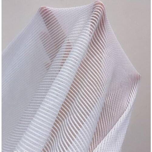 Elastic perspective texture close to the bottom mesh yarn designer hollow fabric