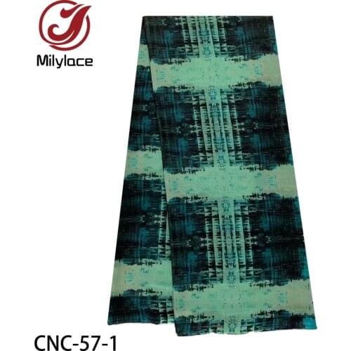 Fashion Cotton Prints Fabric Ankara African Printed Fabric High Quality Sewing Material for Party Dress CNC-57-58