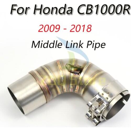 Motorcycle Exhaust Muffler Escape Middle Link Contact Pipe Tube For Honda CB1000R CB 1000R CB1000 R 2009-2018 Moto Accesorie