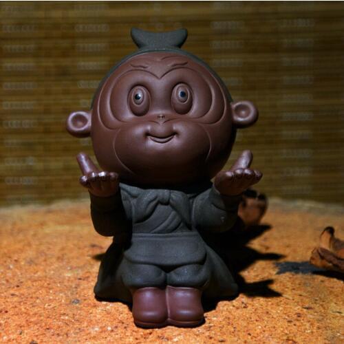 Ceramics Tea Ornaments Monkey God Pen Rack Monkey Sun Wukong Year of The Monkey Decoration Tea Set Mini Tea Set Clay Tea Pet