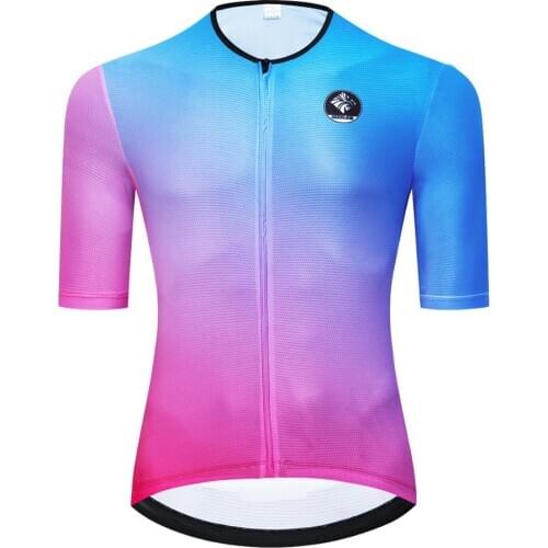 Short Sleeves Team Bicycle Clothing Pro Geeklion Quick-Dry Fading Jersey MTB Aero Ciclismo Maillot
