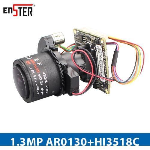 Enster IP Camera Modules NST-IPX1830-AF AR0130+HI3518C 1.3MP 4X Auto Focus Modules