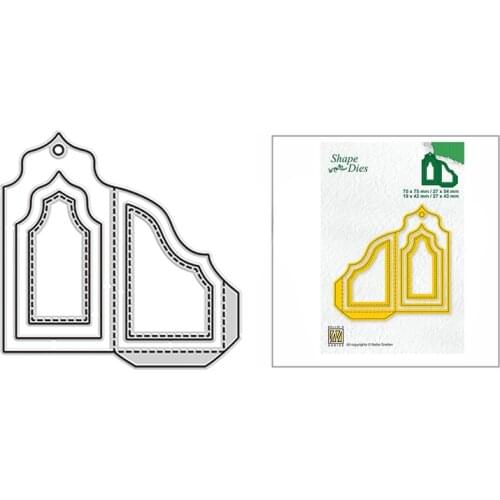 2021 New Pocket Frame Shape Metal Cutting Dies for DIY Scrapbooking Decoration and Card Making Paper Craft Embossing No Stamps