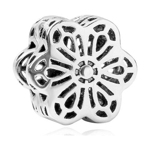 Fit Original Pan Hollow Snowflake Clip Stopper Charms Bracelets Female 2021 Winter Clips Beads DIY Jewelry for Women Accessories