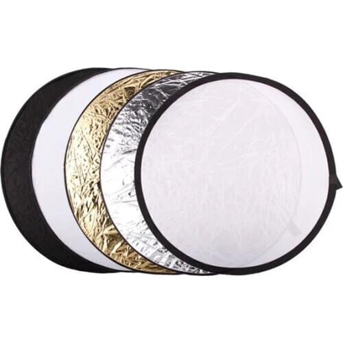 Hotsale godox 60cm/23" 5 in 1 Portable Collapsible Light Round Photograph Studio light Reflector Disc