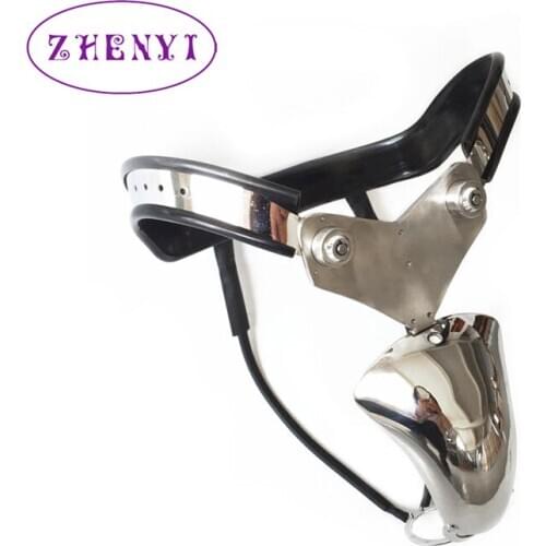 Stainless Steel Fetish Male Chastity Devices Cock Ring Chastity Belt Ping For Couples Erotic Sex Toys For Men Lock Slave Bondage
