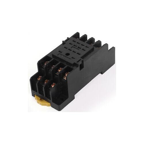 PYF14A 14Pin 35mm DIN Rail Mounted Power Relay Socket Base Holder for HH54P